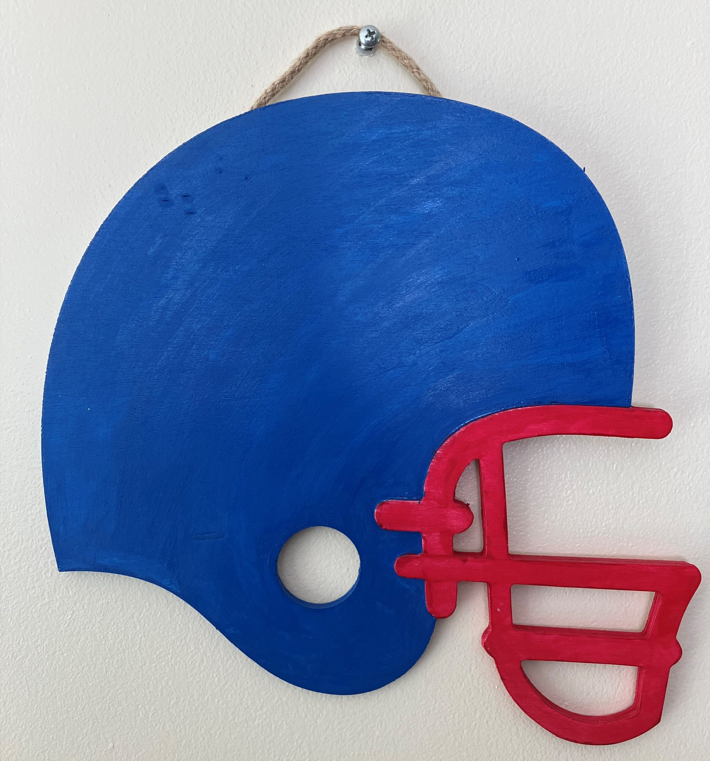 Football Helmet-Blue and Red